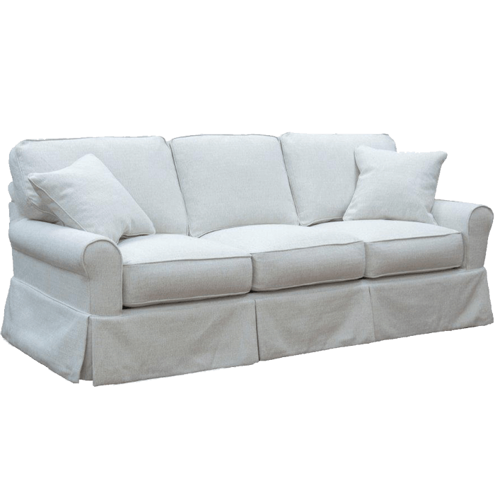 white fabric couch