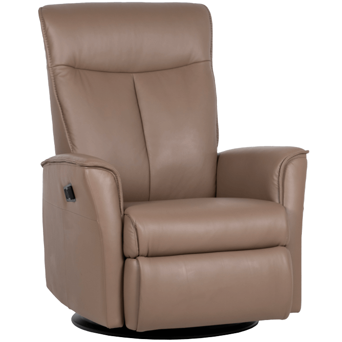 tan leather recliner