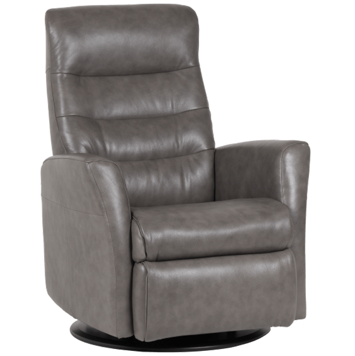 taupe leather recliner